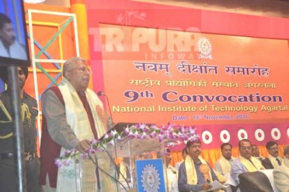 Tripura Governor inaugurates 9th convocation of NIT Tripura Governor inaugurates 9th convocation of NIT